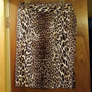 Animal Print Pencil Skirt
